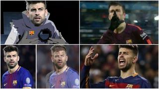 Facebook: Piqué fue víctima de memes tras empate del Barcelona