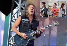 Metallica: Kirk Hammett felicita a niñas por tocar tema del grupo