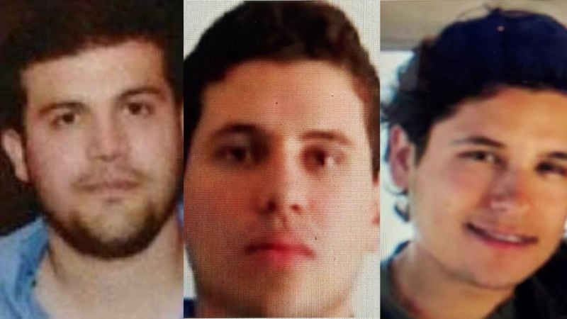 Joaquín, Iván Archivaldo and Jesús Alfredo are three of Chapo's sons linked to criminal activities.  (United States Department of State).