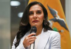 Ecuador: vicepresidenta Verónica Abad asegura que Estados Unidos le retiró el visado
