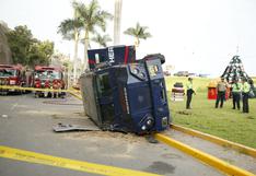 Costa Verde: vehículo de caudales sufre accidente en Chorrillos y deja un muerto 