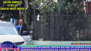 Bryan Reyna es captado saliendo de la casa de Angye Zapata, ex pareja de Josimar