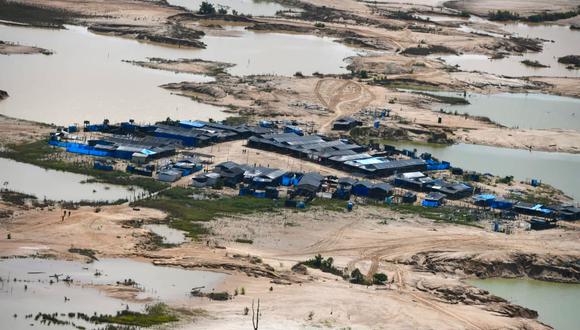 Los campamentos mineros buscaban ser reconocidos eventualmente como centros poblados, de acuerdo con información en la zona. Foto: Ministerio del Interior del Perú.