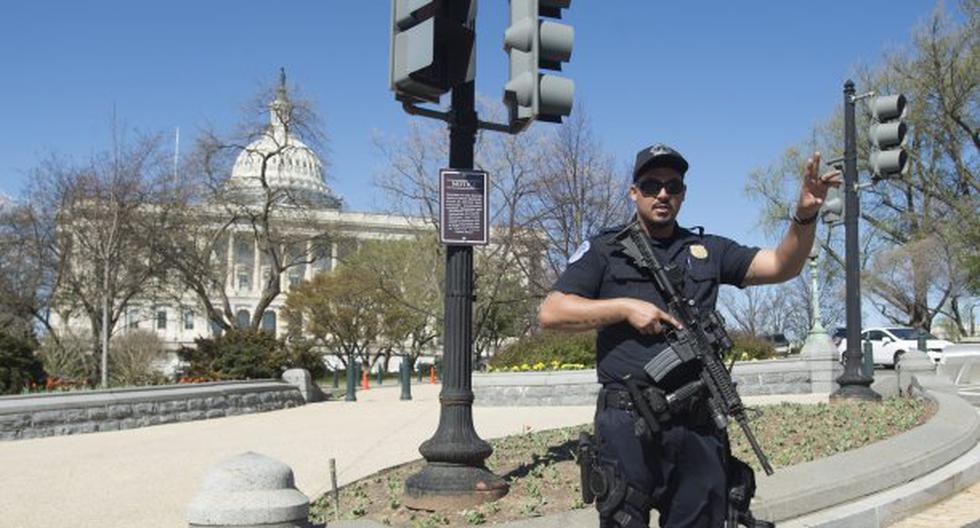 Detienen a autor de tiroteo cerca a Capitolio de EEUU, que dejó agente herido. (Foto: EFE)