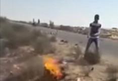 Tribu egipcia aplica el "ojo por ojo" y quema vivo a terrorista del ISIS
