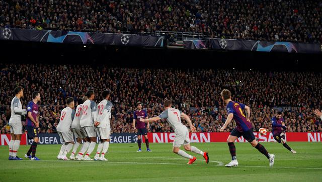 Barcelona vs. Liverpool: Messi marcó el 3-0 con un inverosímil golazo de tiro libre por Champions | VIDEO. (Foto: AFP)
