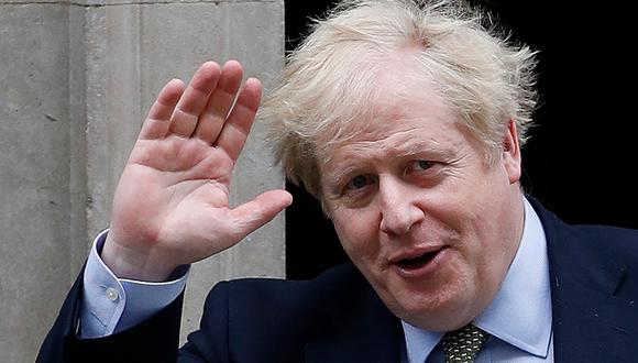 Boris Johnson en una imagen del 18 de marzo del 2020. Estuvo internado por coronavirus Covid-19 (AFP / Adrian DENNIS).