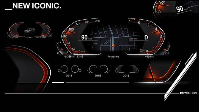 Así será el nuevo panel de instrumentos digital de BMW. (fotos: BMW)