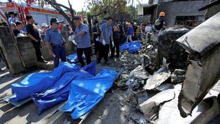 El choque de avión que mató a una familia mientras cenaba en Filipinas [FOTOS]