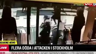 Estocolmo: El preciso momento del ataque terrorista [VIDEOS]
