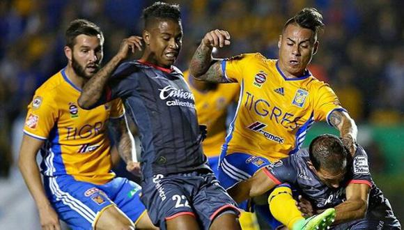 Tigres y Morelia empataron 1-1 con gol de penal de Raúl Ruidíaz