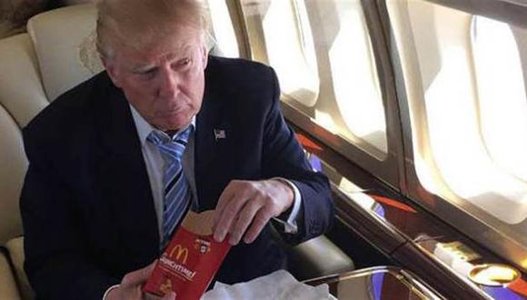 Donald Trump y su fanatismo por la comida chatarra: la mala dieta del presidente, que ama las hamburguesas y el chocolate. (Foto: Instagram).