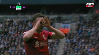 Todo igual: Diogo Jota define dentro del área y coloca el 1-1 del Manchester City vs. Liverpool | VIDEO