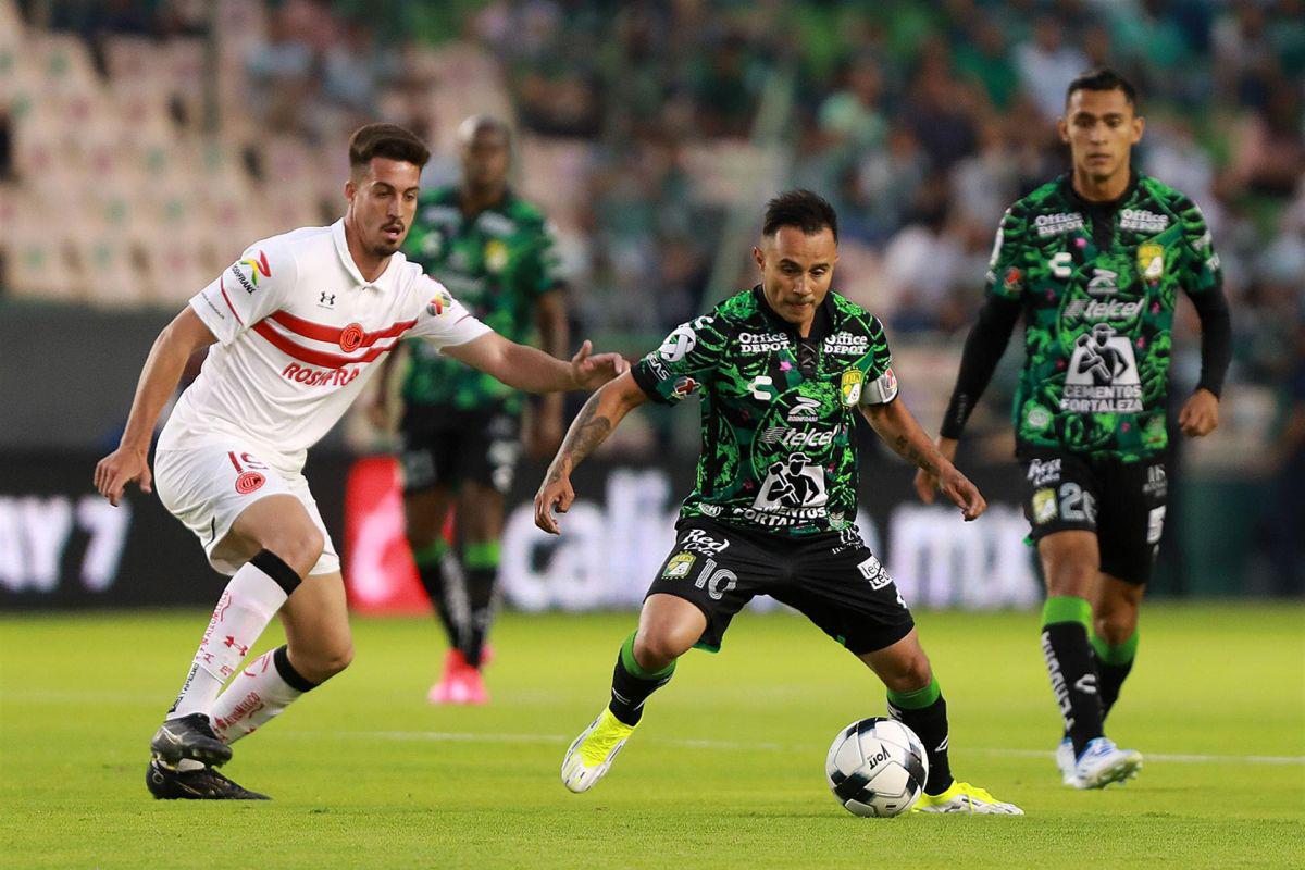 León y Toluca empataron 4-4 en vibrante partido por Liga MX. (Foto: EFE)