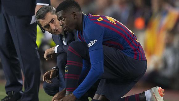 Barcelona vs. Real Madrid: Ernesto Valverde le quita presión a Dembélé por sus constantes tardanzas. (Foto: AFP)