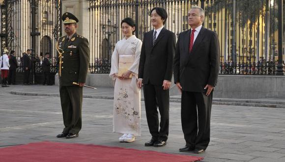 Humala recibió a los príncipes de Japón y los condecoró