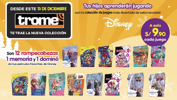 Son 14 juegos para los pequeños del hogar, 12 rompecabezas, 1 memoriza y 1 domino con las imágenes de tus personajes de disney.