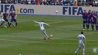 Cristiano Ronaldo y el golazo al Barcelona en el FIFA 15