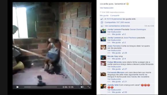 Facebook: salvaje golpiza a mujer causa indignación (VIDEO)