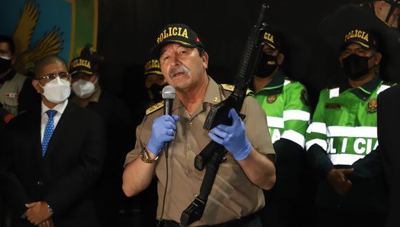 Desde el pasado 2 de setiembre, el general Javier Gallardo es el jefe máximo de la PNP. Para nadie es un secreto la buena relación que tiene con el presidente Pedro Castillo. (Foto: Eduardo Cavero / Archivo)