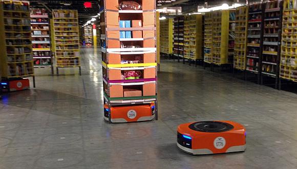 Mira cómo trabajan los miles de robots de Amazon