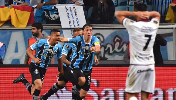 Gremio ganó 1-0 a Lanús en final de ida de Copa Libertadores. (Foto: AFP)