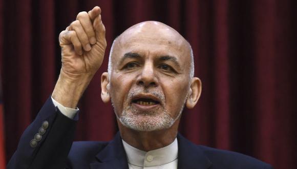 El presidente afgano Ashraf Ghani durante una conferencia de prensa en el palacio presidencial en Kabul. (Foto: WAKIL KOHSAR / AFP).