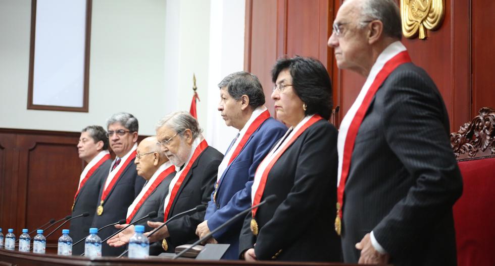 El Pleno del Tribunal Constitucional (TC) en discrepancias internas por el caso Keiko Fujimori. (Foto: GEC)