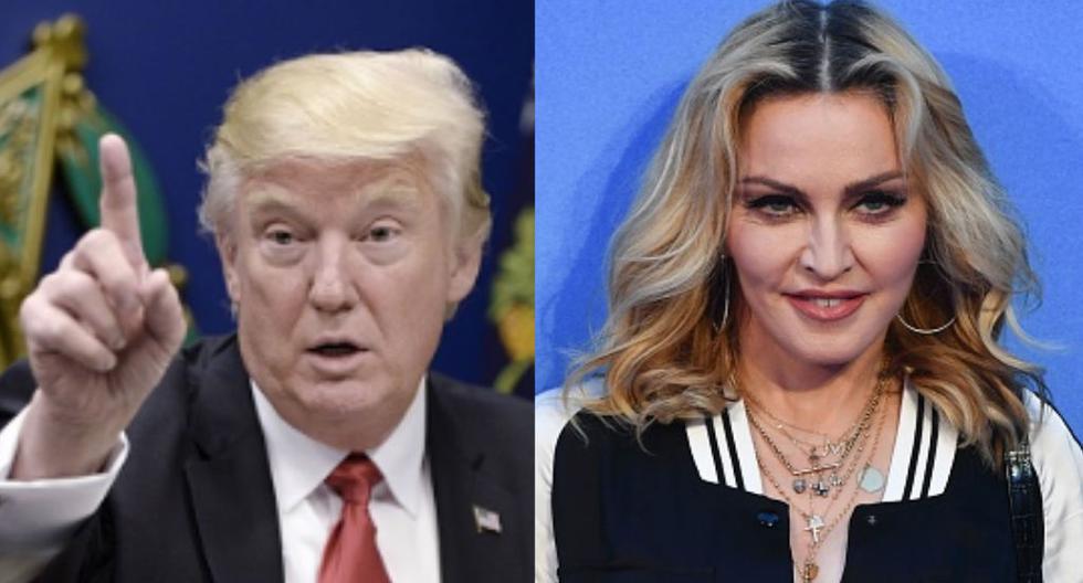 Donald Trump arremete contra Madonna tras el discurso que dio en la Marcha de las Mujeres.