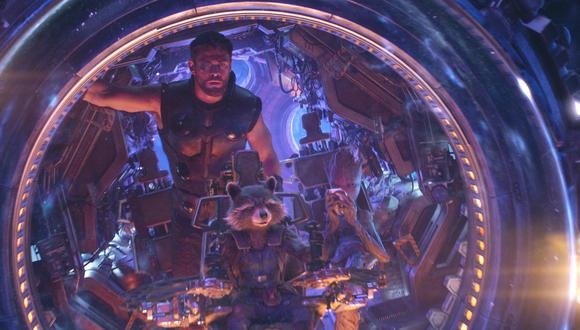 Thor (Chris Hemsworth), Groot (Vin Diesel) y Rocket (Bradley Cooper) en una escena crucial de "Avengers: Infinity War". (Foto: Agencias)