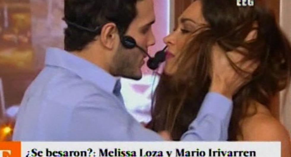 ¿Mario Irivarren y Melissa Loza se besaron en Esto es Guerra? Mira el video. (Foto: Captura América TV)
