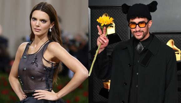 Kendall Jenner y Bad Bunny en la alfombra roja