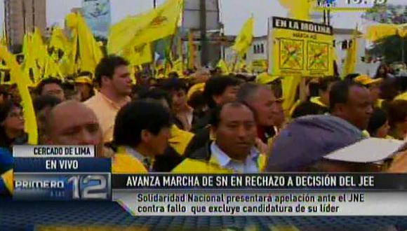 Mujer dijo que la llevaron con engaños a marcha por Castañeda