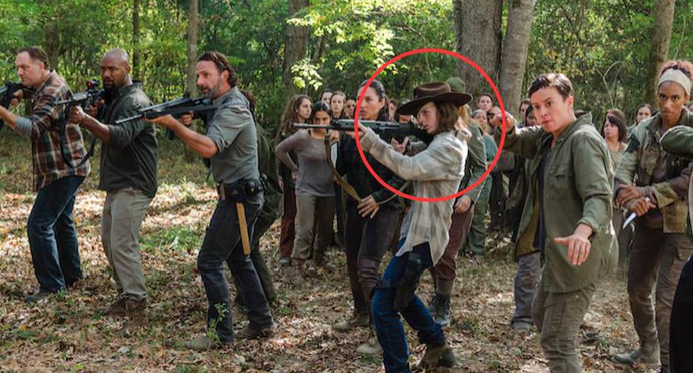 Fue culpa de Chandler Riggs (Foto: The Walking Dead / AMC)