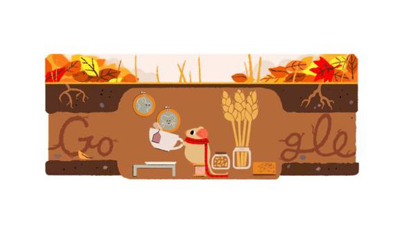 El nuevo doodle de Google le da la bienvenida al otoño