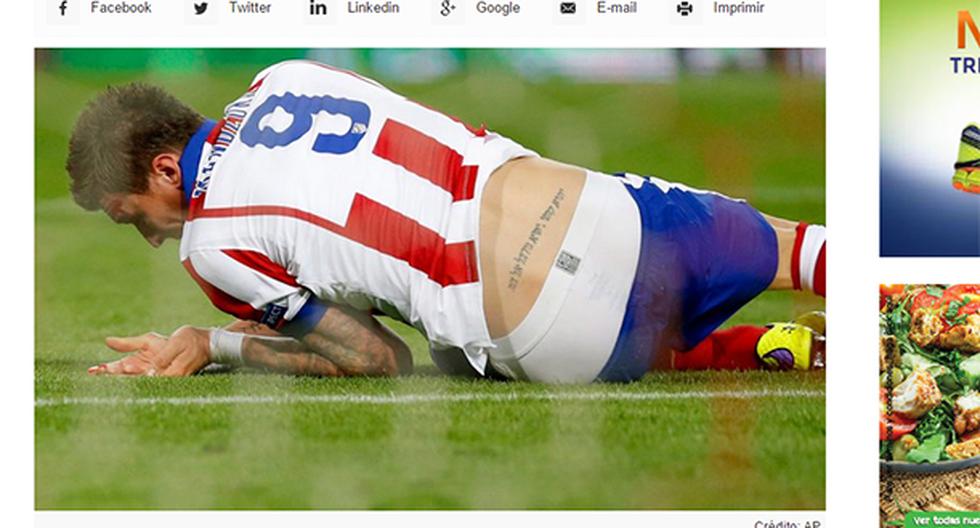 El delantero croata dio que hablar por este tatuaje (Foto: AP)