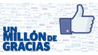 ¡Gracias! El Comercio llegó al millón de fans en Facebook