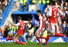 Eden Hazard anotó gol "maradoniano" en el partido Chelsea vs Arsenal