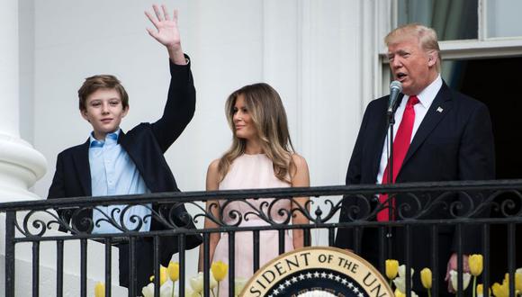 Barron Trump será el primer niño que vivirá en la Casa Blanca desde John F. Kennedy Jr., hace 50 años. (AFP)