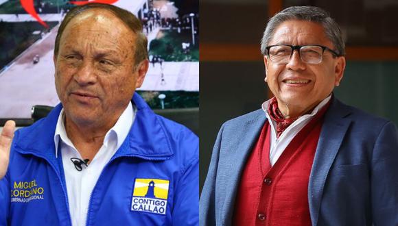 Miguel Cordano y Ciro Castillo se alistan para una segunda vuelta por el gobierno regional del Callao. (Foto: Andina)
