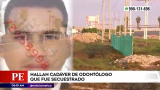 Lurín: hallan el cadáver de odontólogo que fue secuestrado una semana atrás