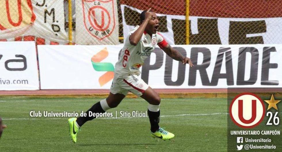 Galliquio anot&oacute; el gol del empate en Huancayo. (Foto: Universitario)