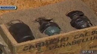 Tres granadas fueron halladas en descampado de Puente Piedra