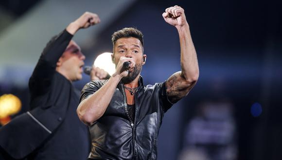 Ricky Martin se presentó en la primera fecha de Viña del Mar 2020, edición en la que no faltaron las protestas del 'Monstruo' por la situación política y social en Chile. (Foto: AFP)