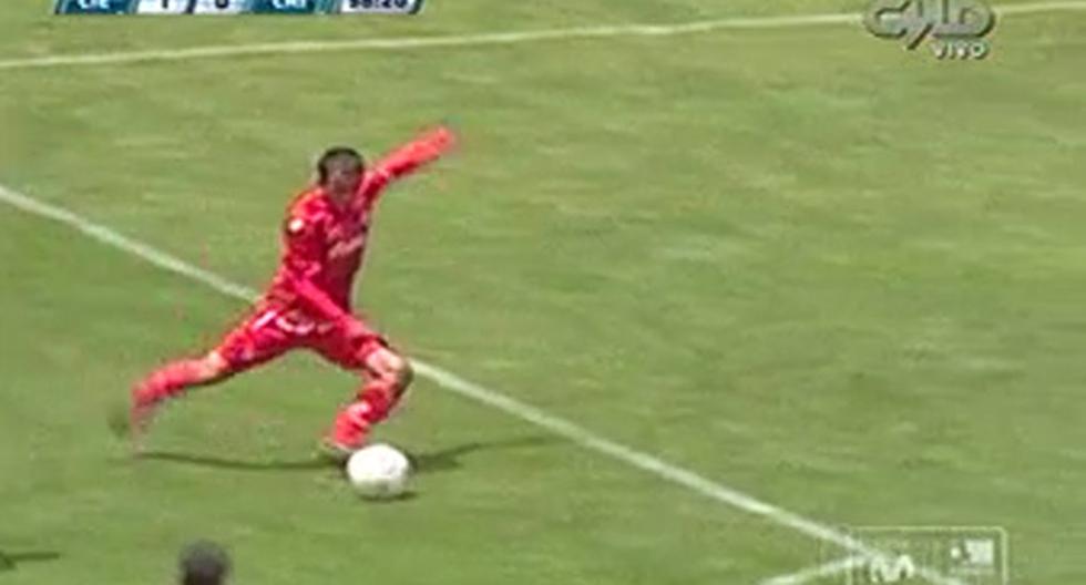 Mario Tajima anotó el primer gol del partido. (Foto: Captura)