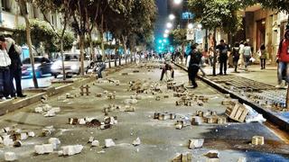 Desmanes en protesta por Tía María en Cercado de Lima [FOTOS]