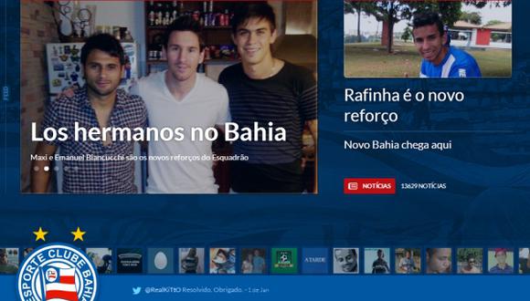 Club Bahia de Brasil fichó a dos primos de Lionel Messi