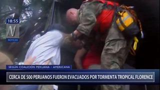 Florence: Cerca de 500 peruanos fueron evacuados en Carolina del Norte