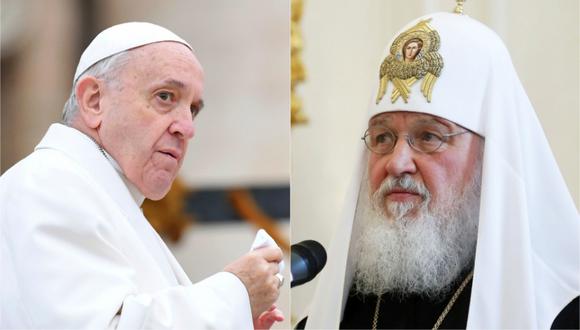 El papa y el patriarca ortodoxo ruso instan al diálogo en Siria. (Fotos: AFP/Tiziana Fabi | Reuters/Maxim Shemetov)