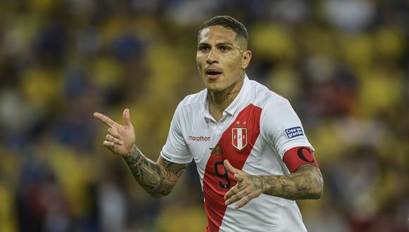 Paolo Guerrero celebrando su gol en la final de la Copa América. (Foto: AFP)